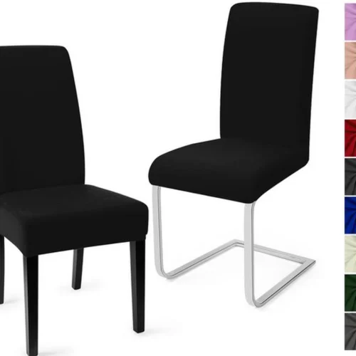 P-87213234064310-20260405182146.webp Unyqoos® Set van 2 veelzijdige zwarte stoelhoezen voor diverse gelegenheden