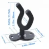 P-87213234064621-20260406121321.webp Unyqoos® Set van twee zwarte gitaarwandhouders met montageaccessoires