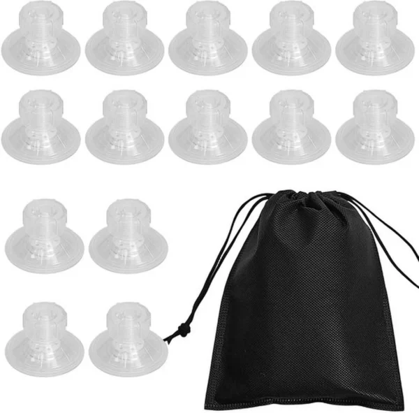 P-87213234097600-20260406115026.webp Unyqoos® Set van 14 zuignaphaken met schroefdraad en handige opbergtas voor veelzijdig gebruik