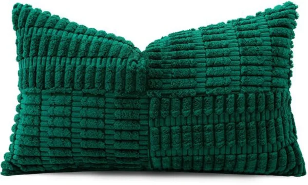 P-87213234175742-20260406111443.webp Unyqoos® Decoratieve corduroy kussensloop met gestreept boho design voor elke woonruimte