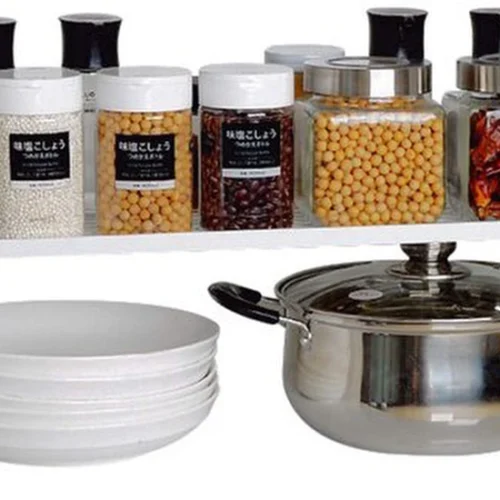 Unyqoos® Verstelbare en stapelbare keukenorganizer voor optimaal ruimtegebruik