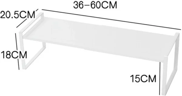 Unyqoos® Verstelbare en stapelbare keukenorganizer voor optimaal ruimtegebruik