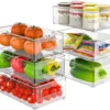 Unyqoos® Handige 6-delige Organizerset voor Koelkast en Keuken met Drie Verschillende Maten