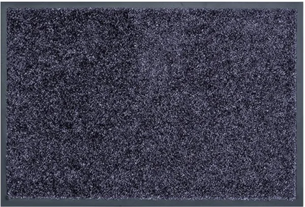 Unyqoos® Blauwgrijze deurmat voor binnen met antislip en vuilopvang 40x60 cm