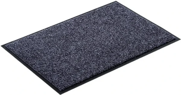 Unyqoos® Blauwgrijze deurmat voor binnen met antislip en vuilopvang 40x60 cm