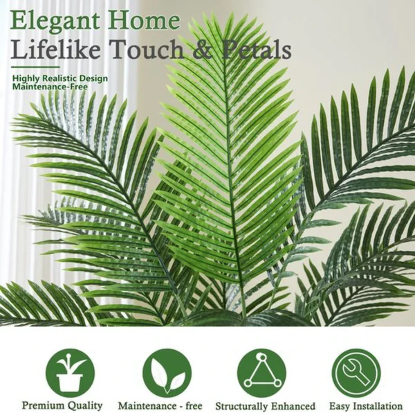 Unyqoos® Levensechte kunstpalm van 150 cm voor interieurdecoratie en sfeer