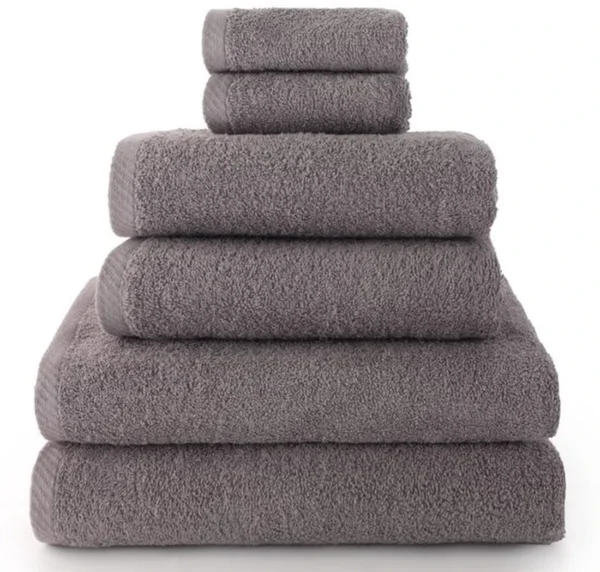 Unyqoos® Complete set van zachte en absorberende katoenen badhanddoeken in grijstint