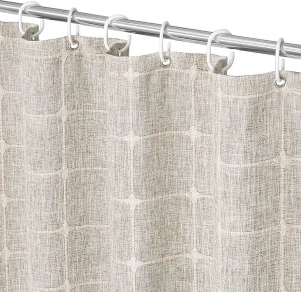 Unyqoos® Stijlvol Waterdicht Douchegordijn voor Badkamer met Plastic Haken en Ogen - 180 x 200 cm