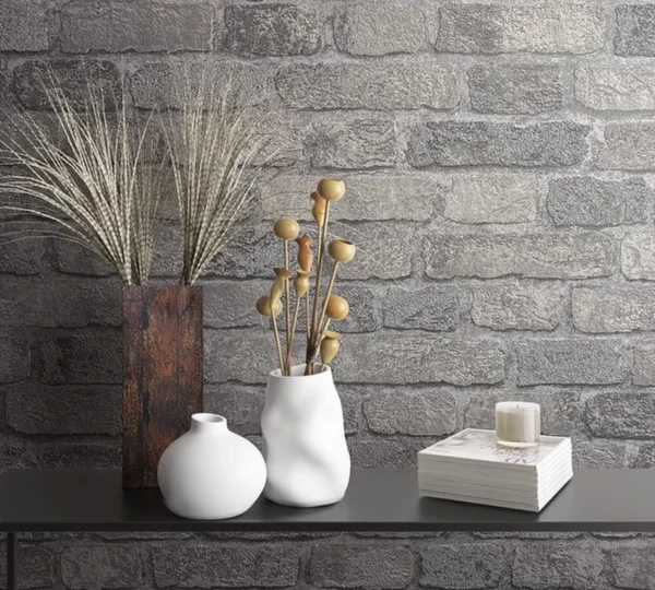 P-87213234320031-20260405113137.webp Unyqoos® Stijlvol grijs steenbehang met 3D-effect voor elke kamer in huis