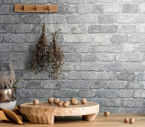 P-87213234320035-20260405113152.webp Unyqoos® Stijlvol grijs steenbehang met 3D-effect voor elke kamer in huis