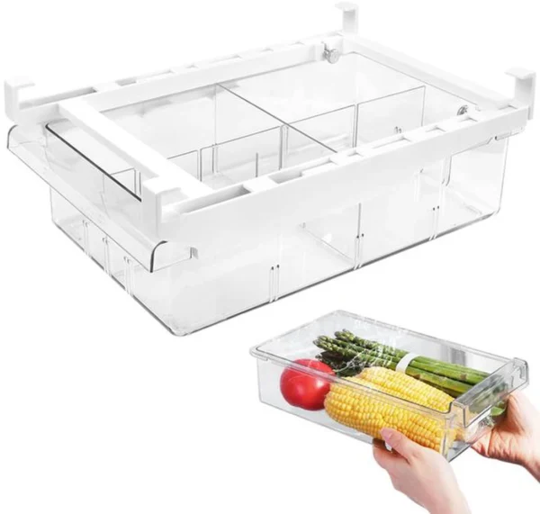P-87213234325220-20260406095001.webp Unyqoos® Uittrekbare koelkastlade voor efficiënte organisatie van voedsel in de koelkast