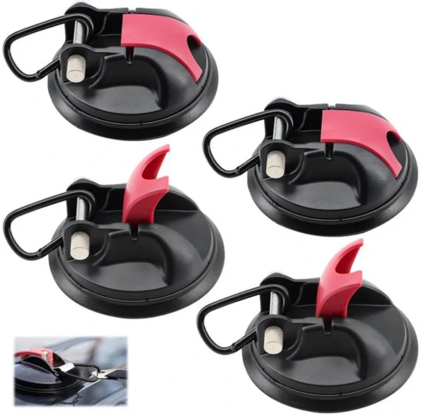 P-87213234337650-20260406115338.webp Unyqoos® Set van vier krachtige zuignaphaken met D-ringen voor veelzijdig gebruik