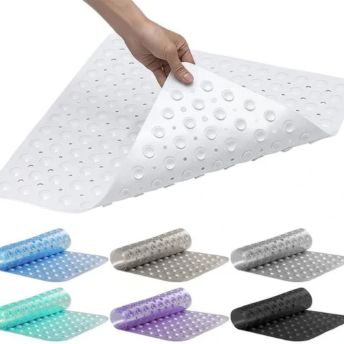 Unyqoos® Antislip douchemat met zuignappen en snel drogend ontwerp voor veilig douchen