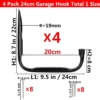 P-87213234343282-20260406115402.webp Unyqoos® Stevige en veelzijdige opberghaken voor garage en tuin, ideaal voor zware voorwerpen