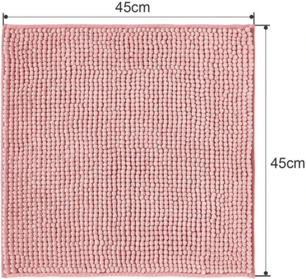 Unyqoos® Zachte en Absorberende Roze Badmat voor Douche en Badkamer van Microvezel, Antislip en Wasbaar, 45 x 45 cm