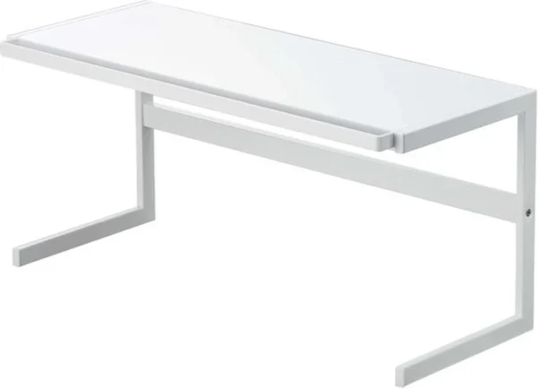 Unyqoos® Uitschuifbaar keukenrek van staal met verstelbare lengte en haken