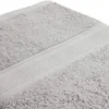 Unyqoos® Set van zes absorberende en zachte gastendoekjes in zilveren kleur