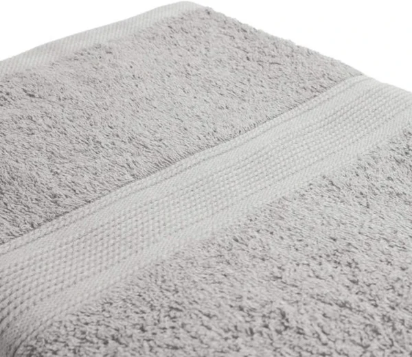 Unyqoos® Set van zes absorberende en zachte gastendoekjes in zilveren kleur