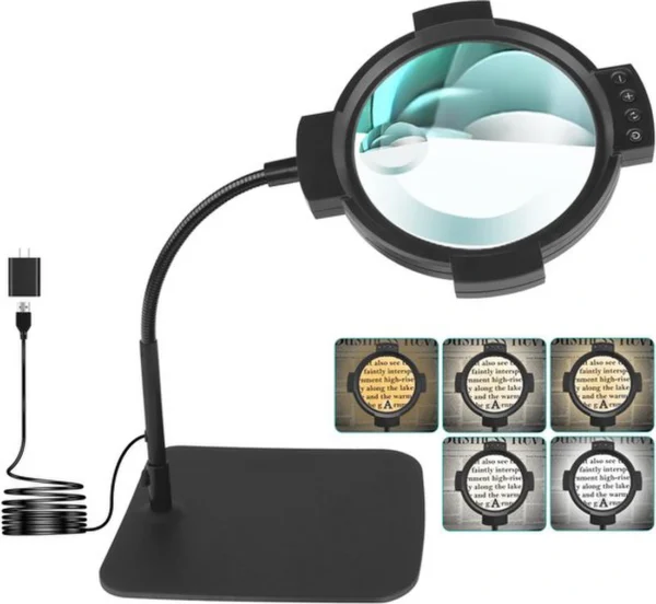 P-87213234359740-20260331100158.webp Unyqoos® Verstelbare loeplamp met dimbaar LED-licht voor precisiewerk en hobby's