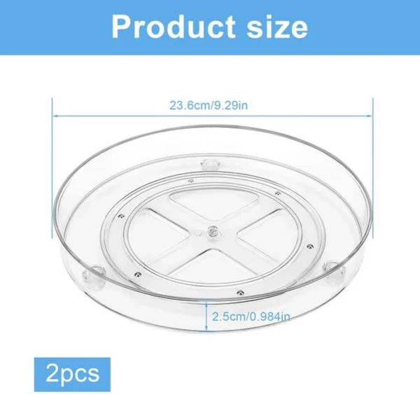 P-87213234381972-20260406100243.webp Unyqoos® Set van 2 draaibare organizers voor keuken en badkameropslag