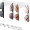 Unyqoos® Stijlvolle en Praktische Muurbevestigde Brillenhouder voor Zes Zonnebrillen in Acryl