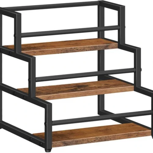 P-87213234415620-20260406110245.webp Unyqoos® Drie-laags flessenrek voor wijn en siroop met ruimte voor 12 flessen