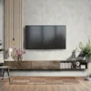P-87213234429581-20260405114312.webp Unyqoos® Stijlvol vliesbehang met betonlook in metallic wit en zilver tinten