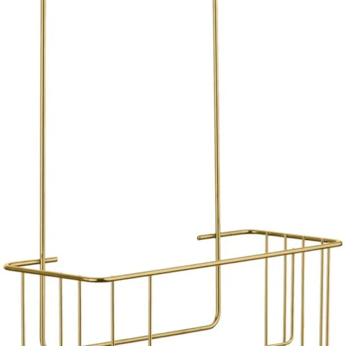 Unyqoos® Gouden douchemand zonder boren voor stijlvolle en praktische badkameropslag
