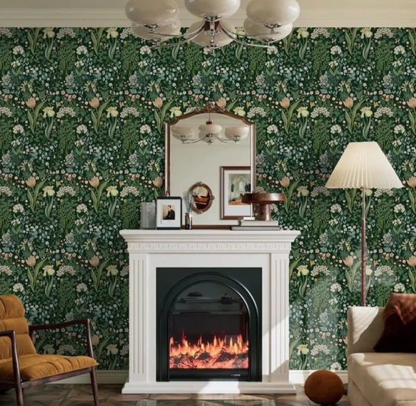 Unyqoos® Waterdicht zelfklevend bloemenbehang voor stijlvolle wanddecoratie