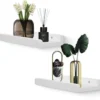 P-87213234451570-20260406082858.webp Unyqoos® Set van 2 rustieke houten wandplanken met beschermrand voor diverse ruimtes