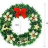 Unyqoos® Sfeervolle Kerstkrans met Rendieren voor Deur en Raamdecoratie Binnen en Buiten