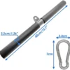 Unyqoos® Rechte trekstang van 40 cm met schuimstofgrepen voor thuisfitness