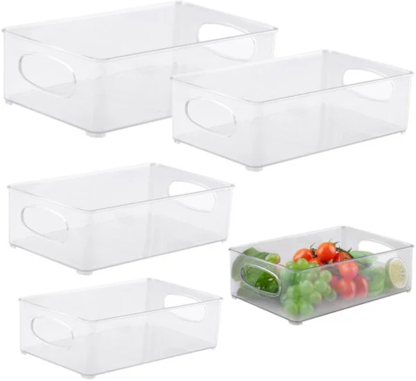 P-87213234485470-20260406100629.webp Unyqoos® Transparante stapelbare organizerset voor koelkast en keuken in 5 maten
