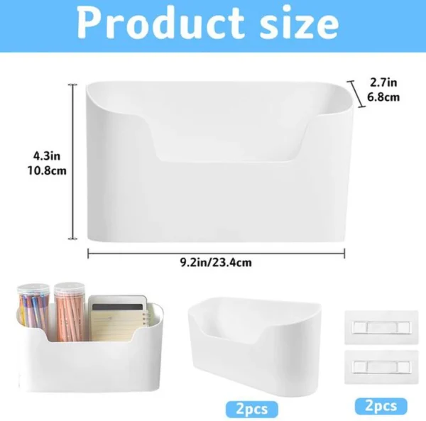 P-87213234493771-20260406100655.webp Unyqoos® Zelfklevende wandopbergdoos set van 2 voor keuken en badkamer