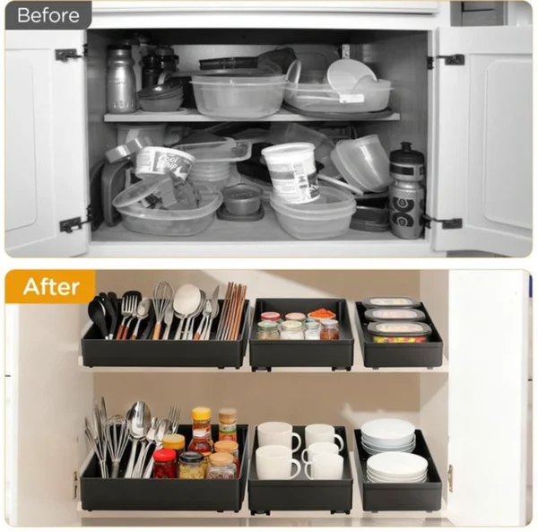 P-87213234538005-20260406100410.webp Unyqoos® Uittrekbare organiser voor keukenlade met stil dempingssysteem en eenvoudige montage
