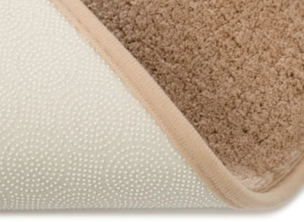 P-87213234548074-20260405135637.webp Unyqoos® Zachte antislip badmat met uitsparing voor staand toilet in zandkleur