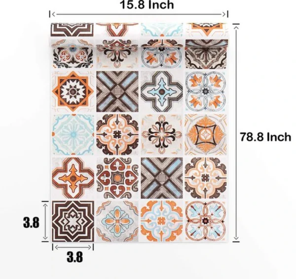 P-87213234557121-20260405113833.webp Unyqoos® Waterbestendige zelfklevende mozaïektegelfolie voor keuken en badkamer 40 cm x 5 m
