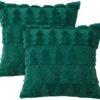 Unyqoos® Set van 2 luxe kussenhoezen met kerstboomontwerp voor woonkamer en slaapkamer