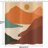 Unyqoos® Stijlvol en Kleurrijk Douchegordijn met Abstracte Boho-Zonsondergang Print voor Badkamer