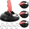 Unyqoos® Set van vier multifunctionele zuignaphaken met sterke draagkracht en S-haken