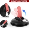 Unyqoos® Set van vier multifunctionele zuignaphaken met sterke draagkracht en S-haken
