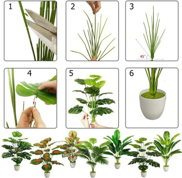 Unyqoos® Levensechte grote palm kunstplant voor huis en kantoor decoratie