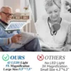 Unyqoos® Flexibel handsfree leesvergrootglas met LED-verlichting en zwanenhals