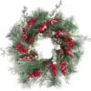 Unyqoos® Kunstmatige Kerstkrans met Rode Bessen en Dennenappels van 50 cm voor Decoratie
