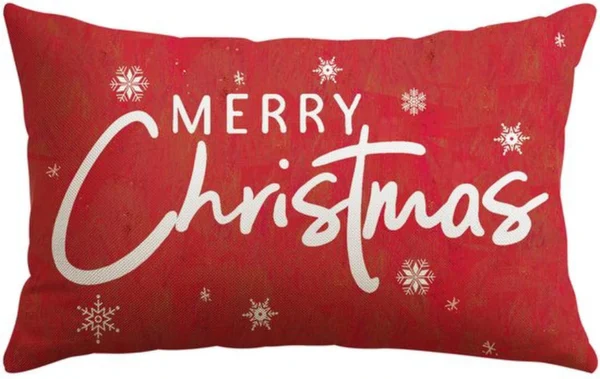 Unyqoos® Kerstkussensloop met Sneeuwvlokkenmotief voor Stijlvolle Feestdecoratie