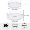 Unyqoos® Uiterst Praktische Draaiplateau Set met 360 Graden Rotatie voor Diverse Opbergoplossingen