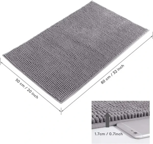 Unyqoos® Ultrazachte Antislip Badmat van Chenille Microvezel voor Comfort en Veiligheid in de Badkamer