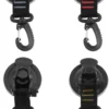 Unyqoos® Set van 4 robuuste zuignaphaken voor veelzijdige bevestiging op reis