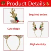 Unyqoos® Set van zes feestelijke kersthaaraccessoires voor kinderen en volwassenen