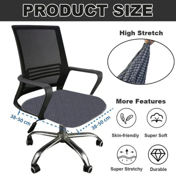 P-87213234627588-20260405185143.webp Unyqoos® Wasbare stretchbare stoelhoezen voor diverse stoeltypes 38-50 cm grijs